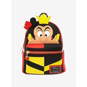 Loungefly Disney Alice in Wonderland Queen of Hearts Cosplay Figural Mini Backpa